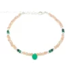 Pulsera Piedra Sol y Malaquita