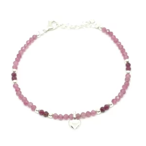 Pulsera Turmalina y Rubí