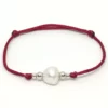Pulsera Perla Hilo Granate
