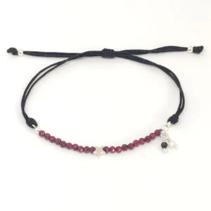 Pulsera Rubí Estrella Hilo