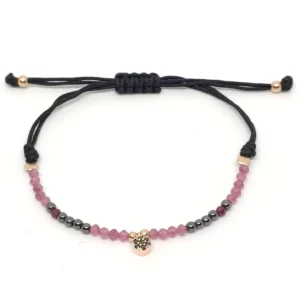 Pulsera Turmalina y Hematita
