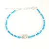 Pulsera Turquenita Corazón Plata