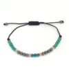 Pulsera Hematita y Cristal Azul