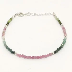 Pulsera Turmalina Multicolor Azules