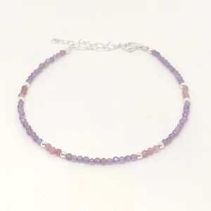 Pulsera Amatista y Turmalina