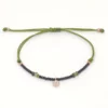 Pulsera Plata Bañada en Oro Rosa con Espinela Turmalina y Circonita