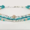 Pulsera Azul Triple